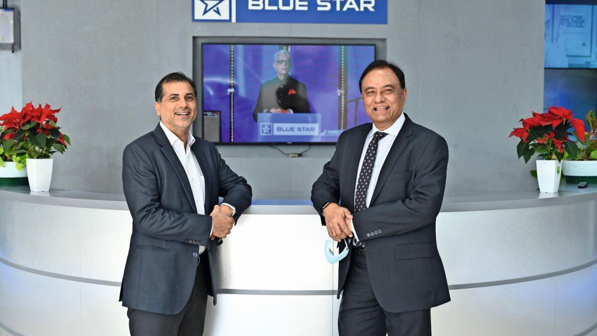 Vir S Advani, vice-chairman and managing director of Blue Star Limited with Dawood Bin Ozair, CEO, Blue Star International