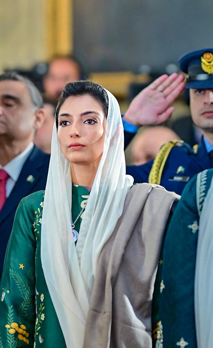 Aseefa Bhutto Zardari, 31, is poised to become the first lady, a position traditionally held by the spouse of the president. — PTI file