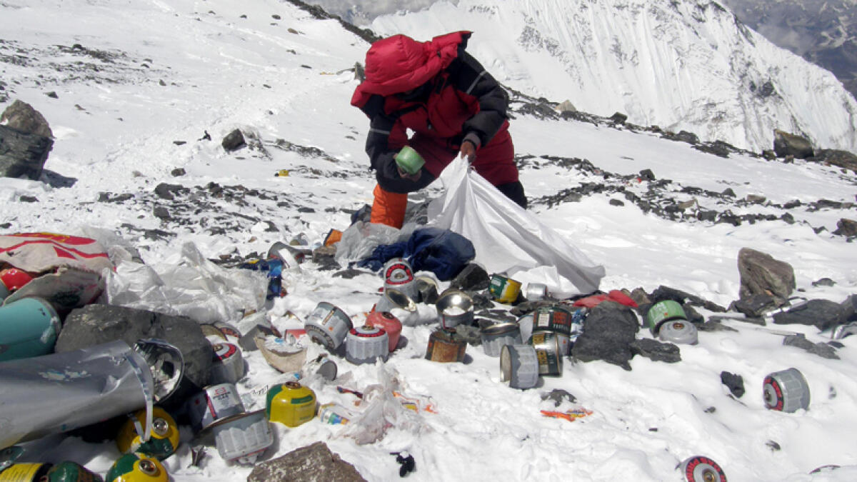 Trash everywhere: on Everest, under sea, even in space