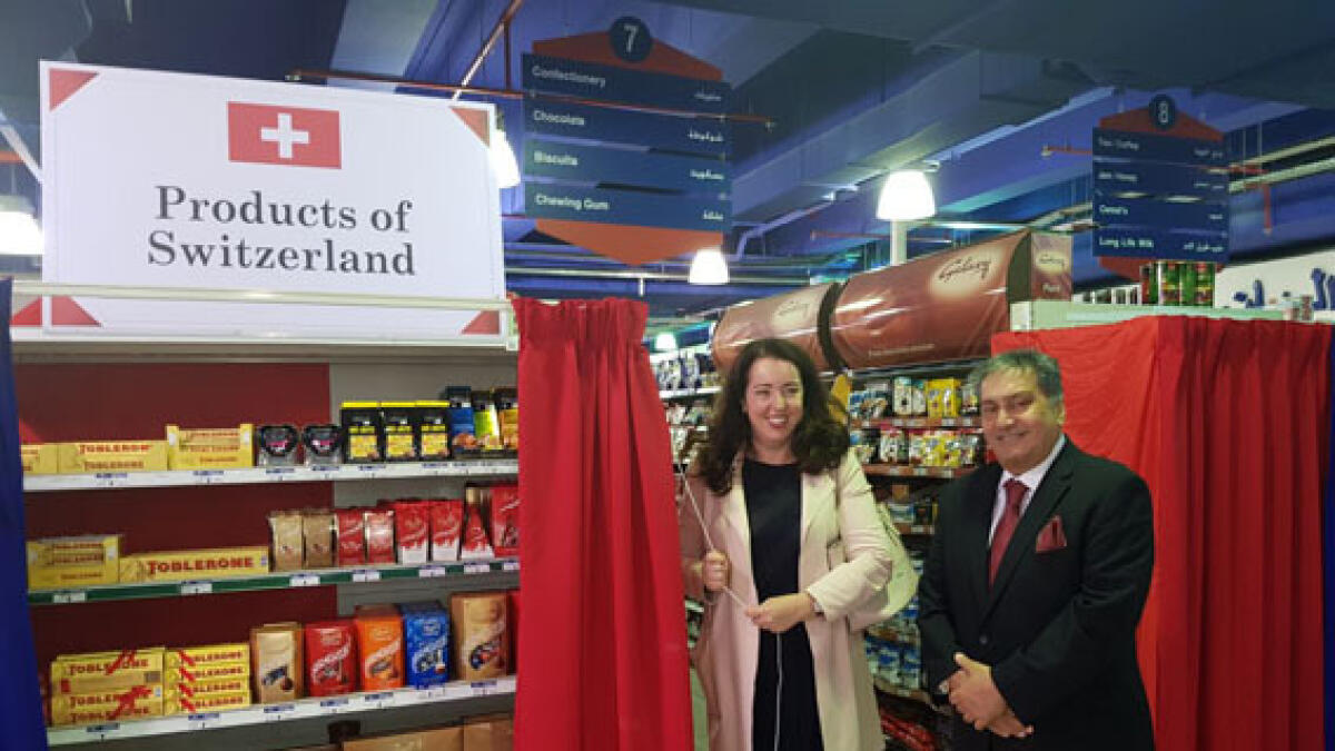 Swiss ambassador visits Al Maya Supermarket in Dubai