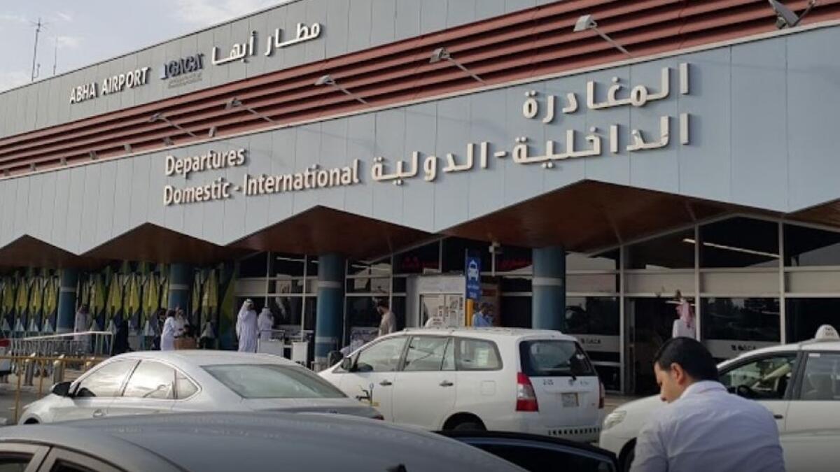 Saudi airport, Houthi projectile , Yemen, Abha International Airport