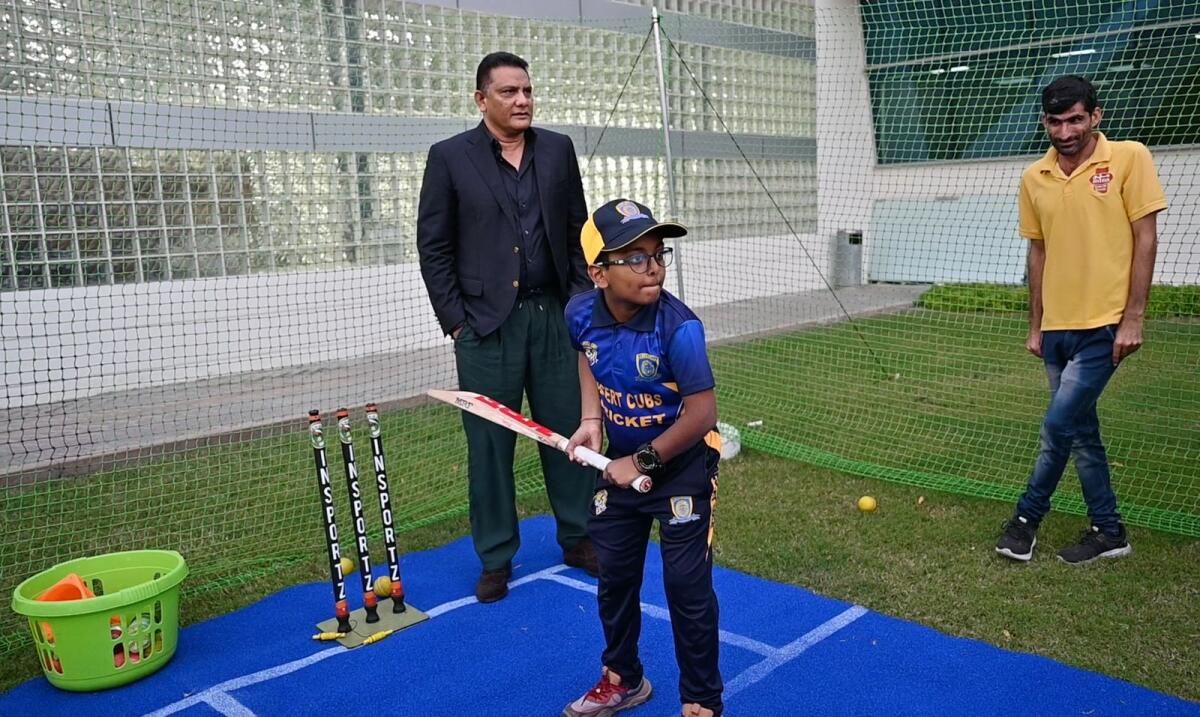 Former Indian captain Mohammad Azharuddin during a meet and greet session at the Khaleej Times headquarters in Dubai. — Photos by Neeraj Murali