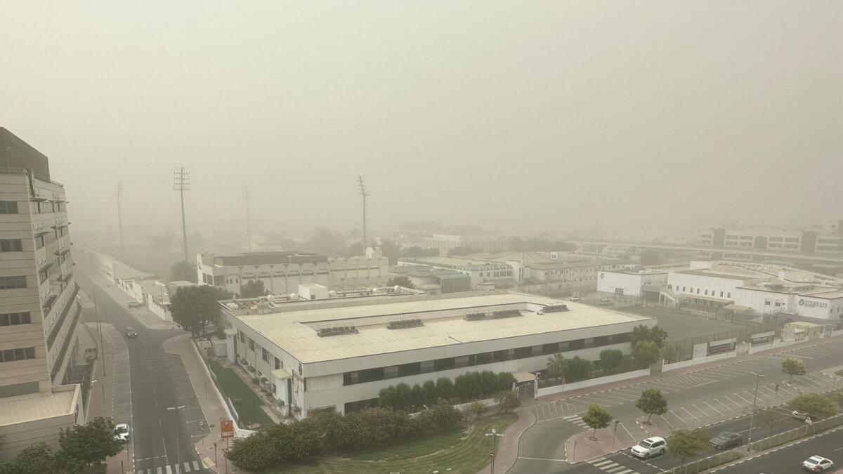 Dust storm before the rain in Oud Metha. (Photo: KT/Angel Tesorero)