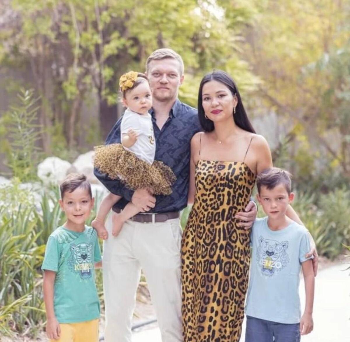 Kazakh national Karina with her family. Photo: Supplied