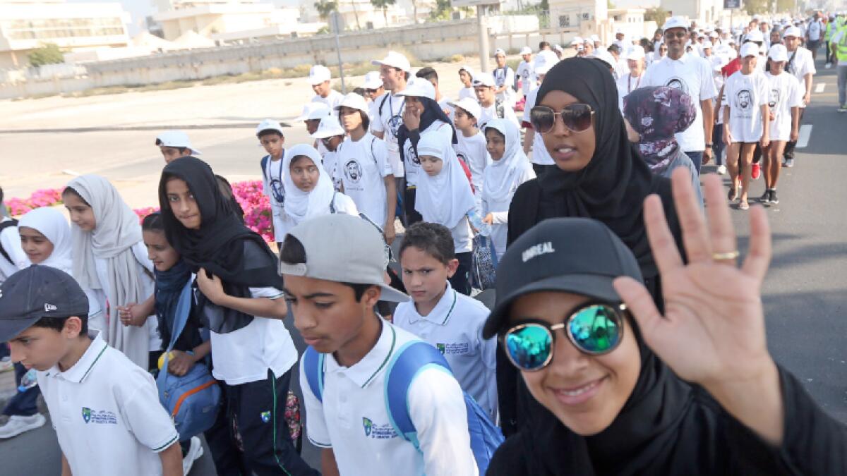 1,500 students take to Dubai streets to honour Sheikh Zayed