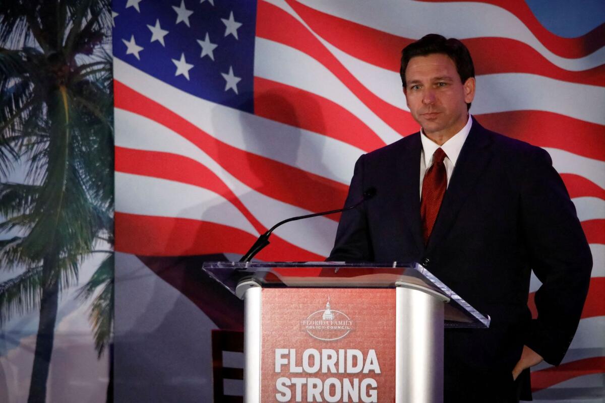 Florida Governor Ron DeSantis. — Reuters file