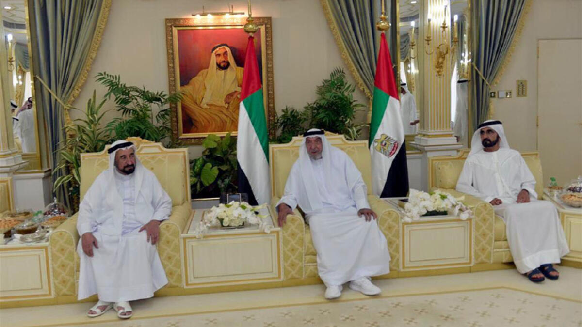 Video: Sheikh Khalifa exchanges Eid greetings with UAE leaders