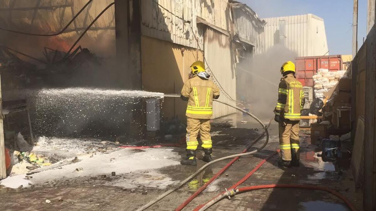 6 injured in Abu Dhabi supermarket warehouse fire