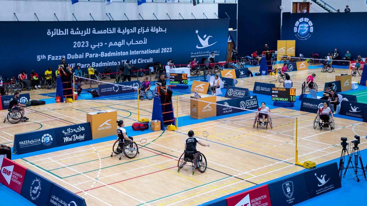 Action in Wheelchair events was underway in Dubai on Wednesday. -  Supplied ohoto