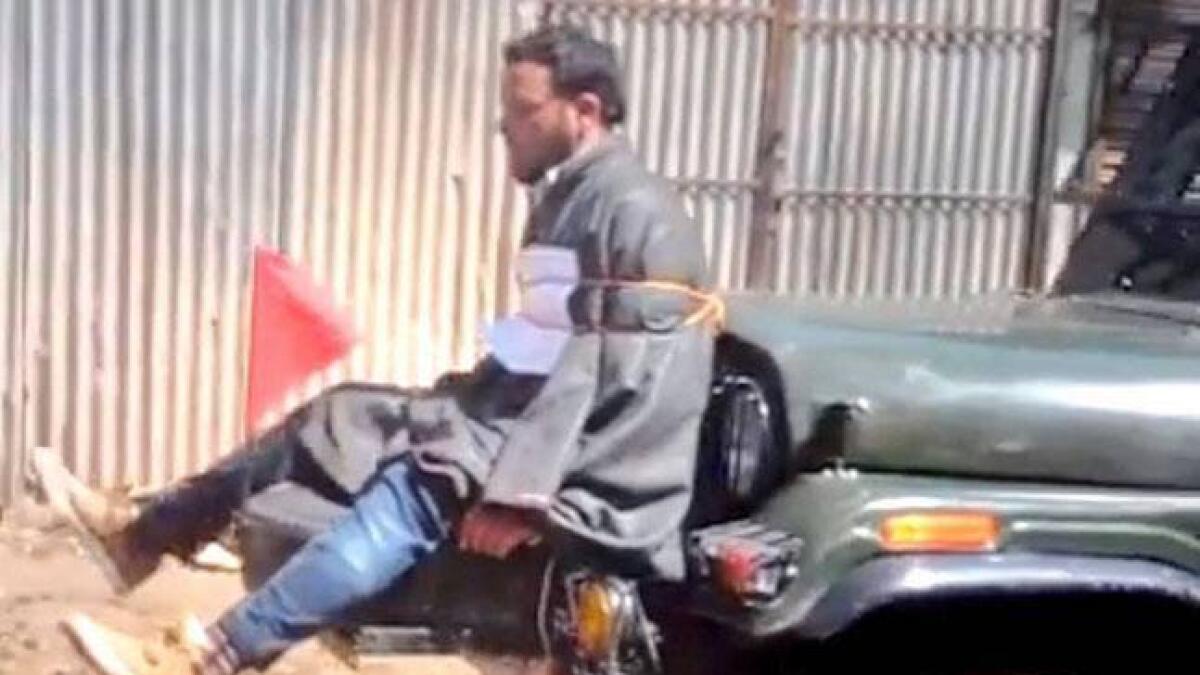 Indian Army honours Major who tied Kashmiri man to jeep