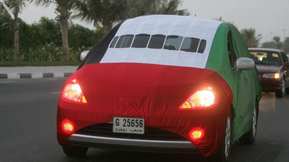 Things you must not do while decorating your car for UAE National Day