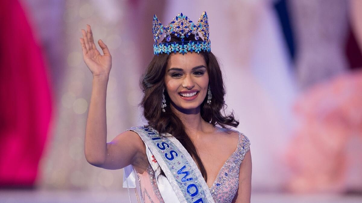 Miss India Manushi Chhilar wins the 67th Miss World contest final in Sanya, on the tropical Chinese island of Hainan.- AFP