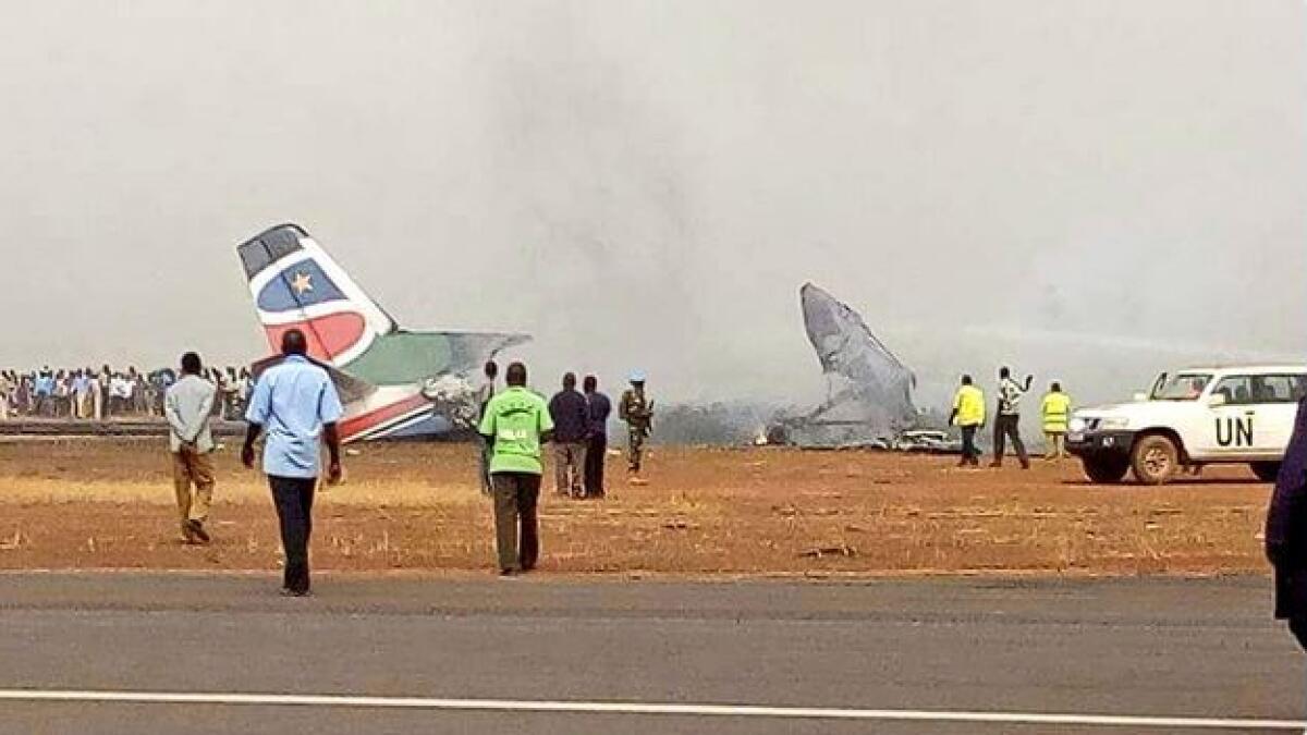 Plane carrying 45 people crash lands in Sudan