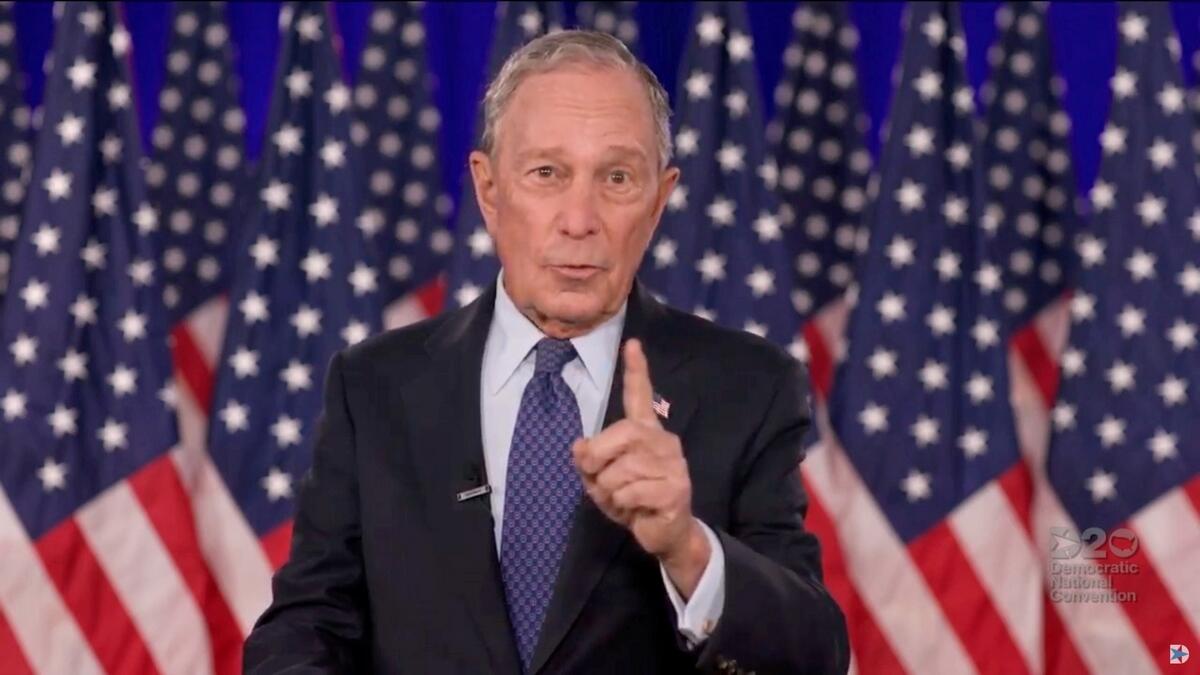Michael Bloomberg, Biden, $100 million