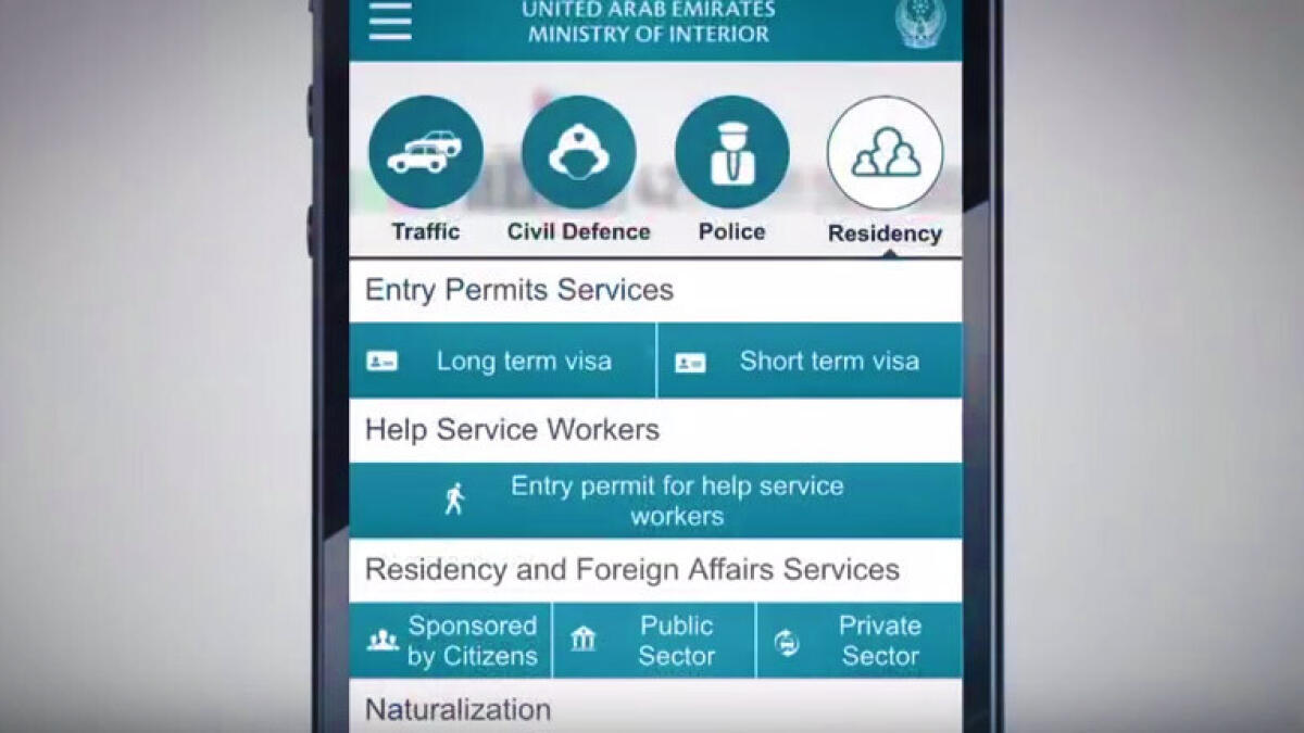 Apply for UAE visit visa online, via smartphone app