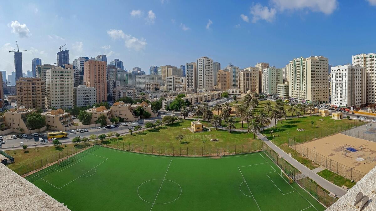 A view of a park in Abu Shagara area in Sharjah – Photo by M. Sajjad