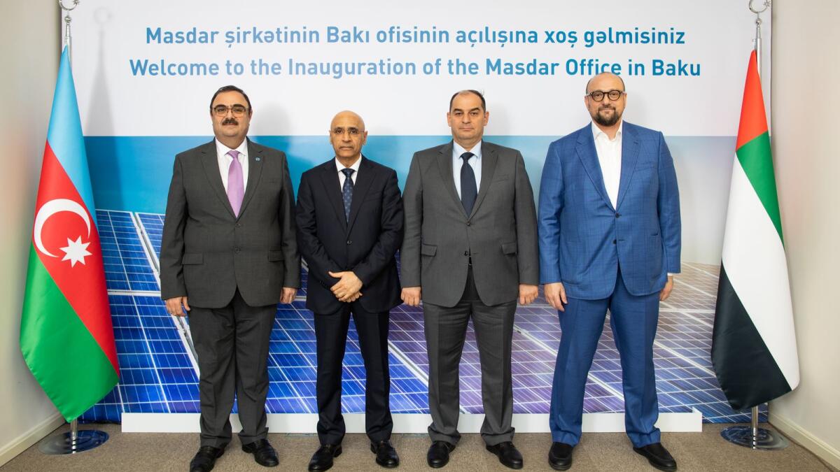 Masdar is also developing the 230-megawatt Garadagh Solar PV Plant in Azerbaijan. — Supplied photo