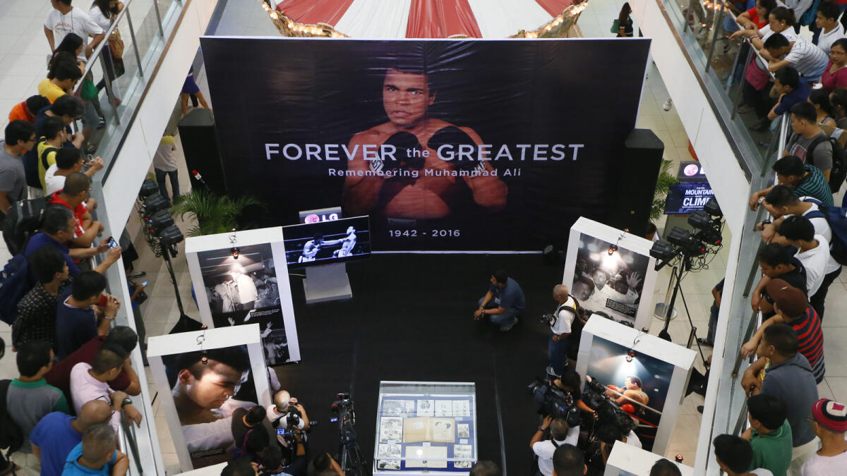Art, photo tribute to Muhammad Ali at Thrilla in Manila fight venue