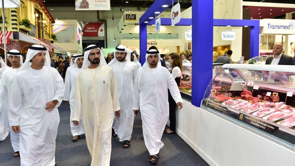 Shaikh Mohammed visits Gulfood 2016 in Dubai