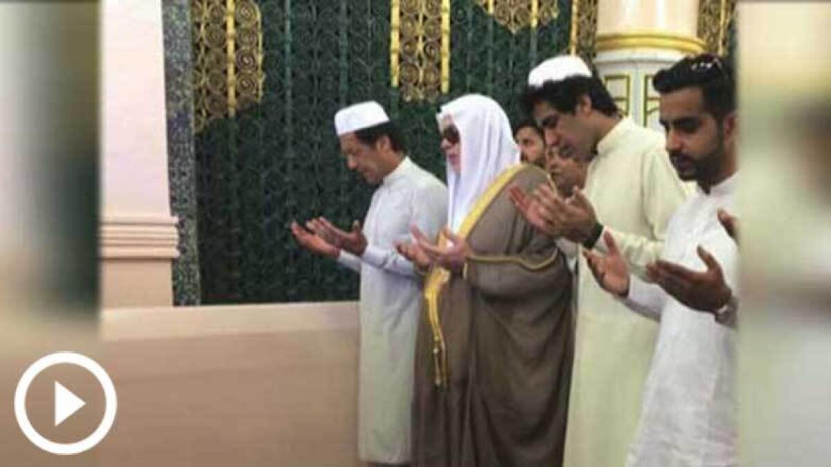 WATCH: Imran Khan performs Umrah in Saudi Arabia