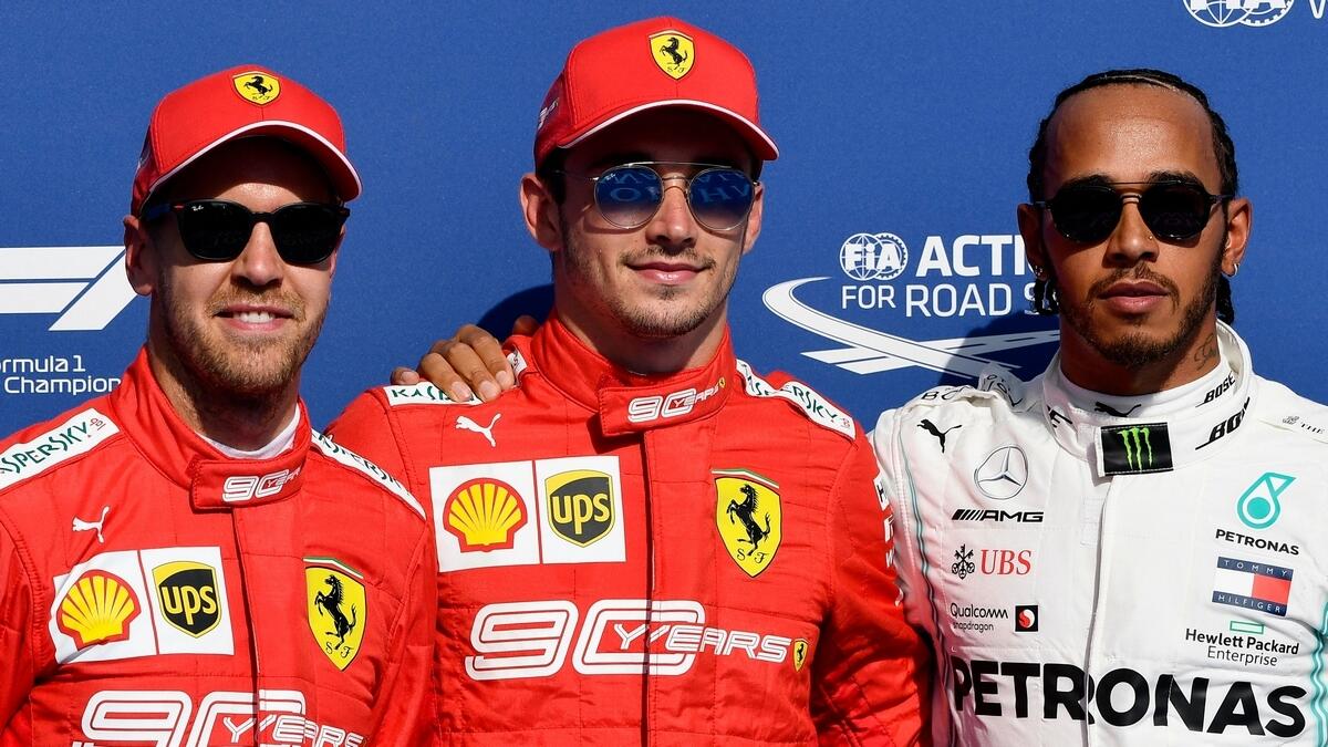 Leclerc claims pole as Ferrari lock out front row