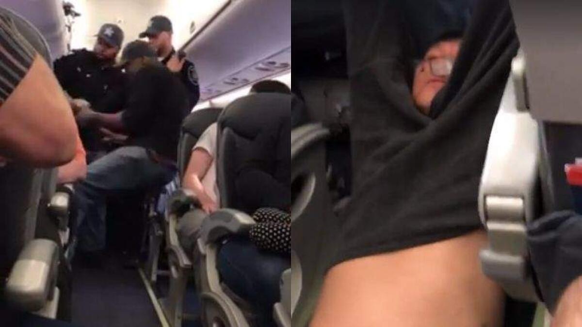 United Airlines faces backlash after dragging man from plane
