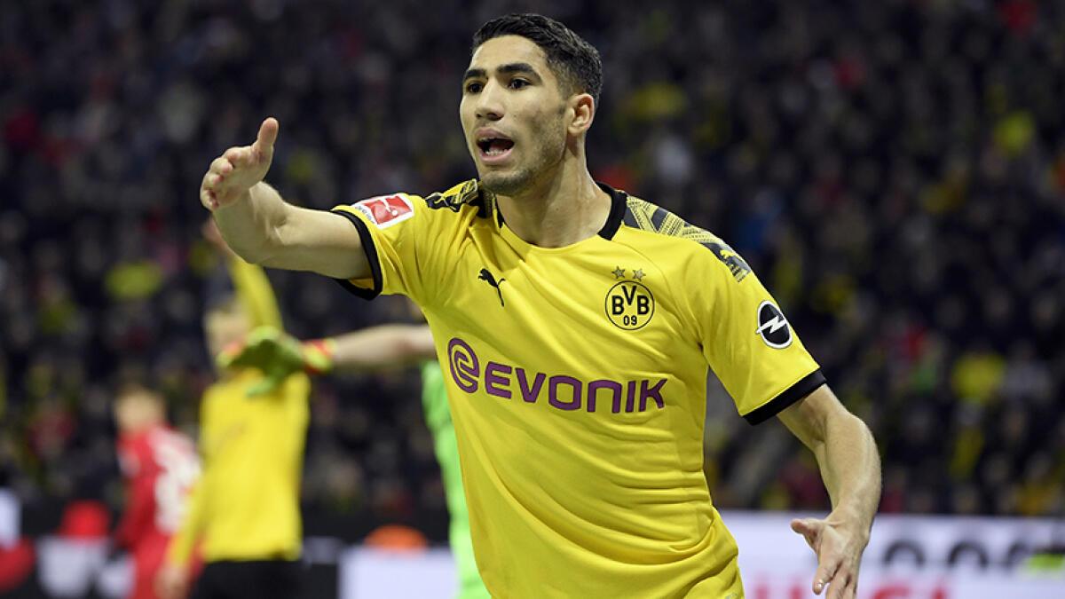 Achraf Hakimi is the latest sporting icon to join the DSC's community campaign. -- AFP file