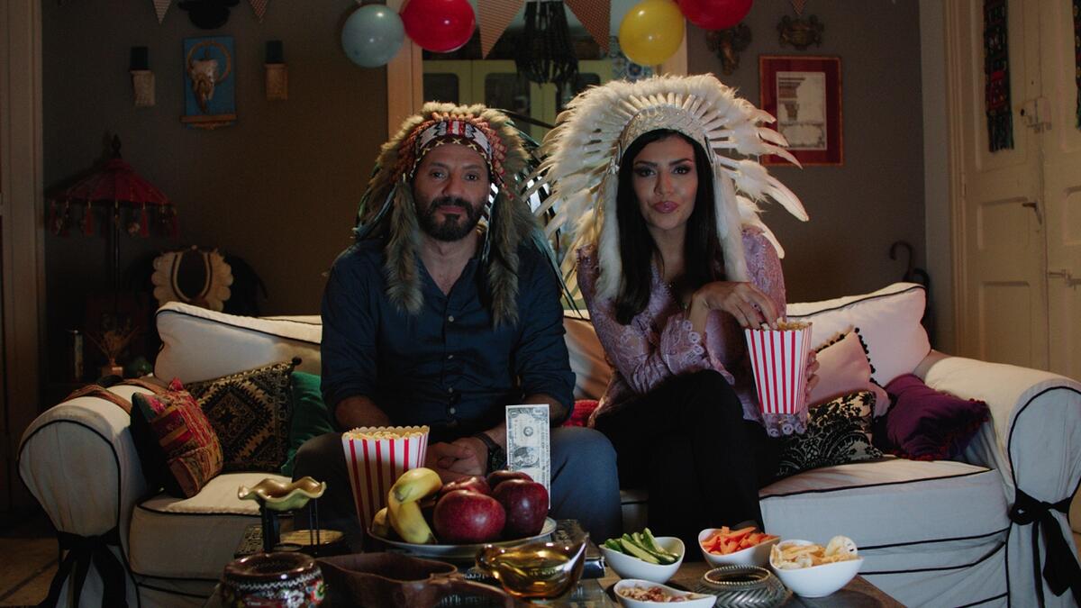 Amal Bouchoucha and Adel Karam in Netflix Arabic comedy Dollar
