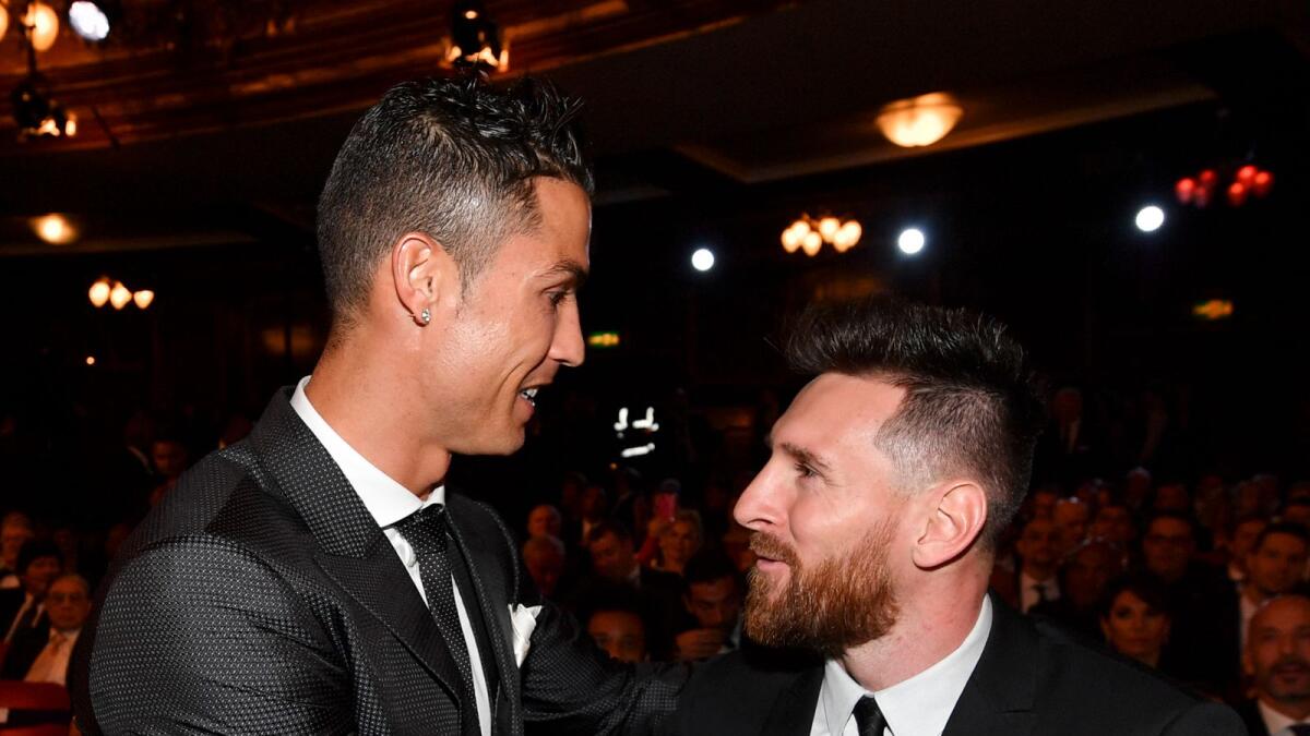 Football legends Lionel Messi and Cristiano Ronaldo. (AFP file)