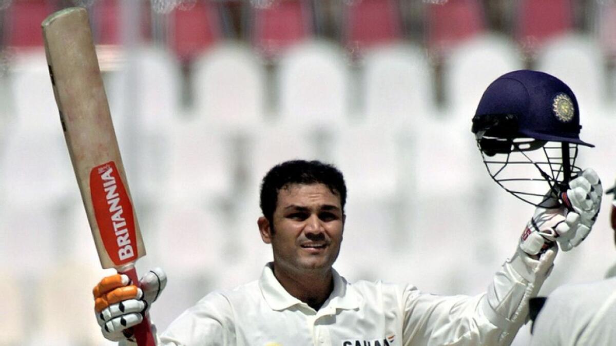 2004 — Sehwag becomes first Indian to hit triple century: Virender Sehwag became the first Indian to score a triple century in Test cricket when he made 309 against Pakistan in Multan. — AFP file