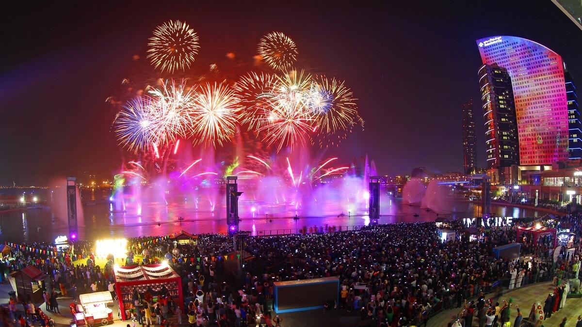 Spectacular Diwali fireworks at Dubai Festival City on Thursday ,October 24, 2019.- Photo by Juidin Bernarrd Juidin Bernarrd/Khaleej Times