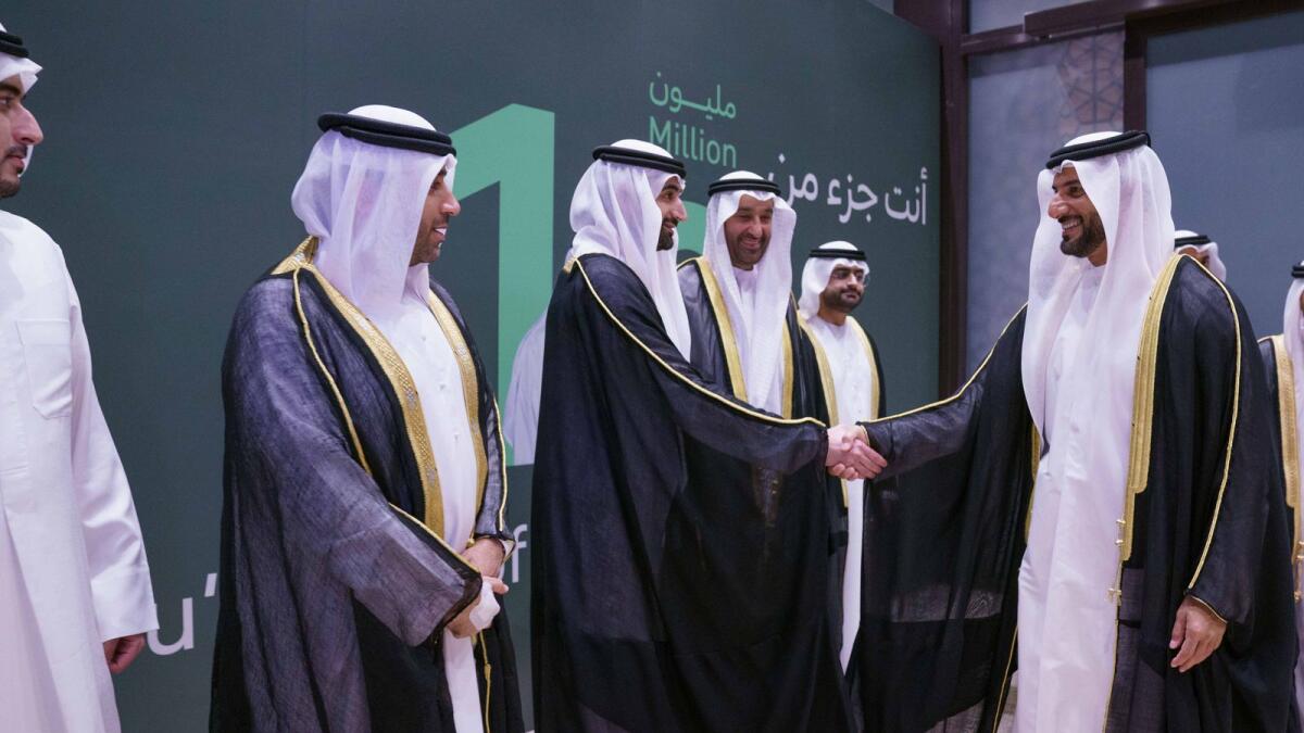Sheikh Sultan bin Ahmed bin Sultan Al Qasimi, Deputy Ruler of Sharjah, honoured 50 entities from the government, semi-governmental, and private sectors that contributed to the success of the Sharjah Census 2022. — Supplied photo