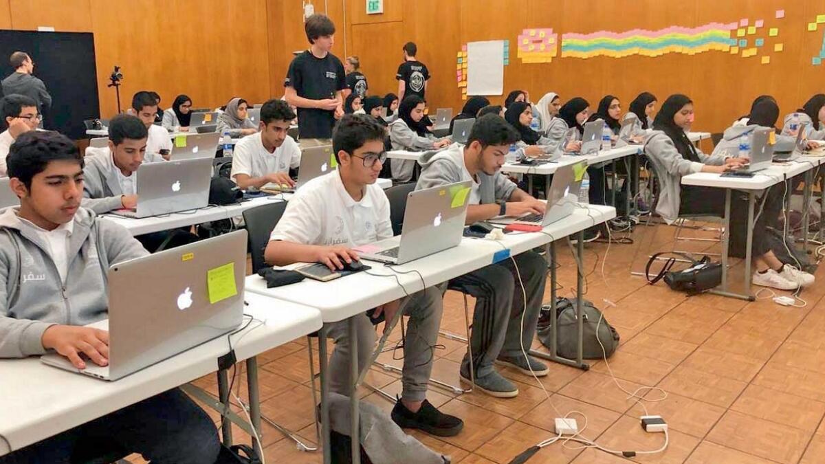 Students learn to build computers as part of the Future Programmes at Harvard University. — Supplied photo 