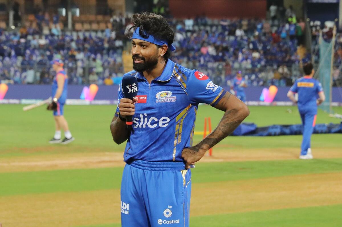 Mumbai Indians captain Hardik Pandya is going through a tough time. — IPL