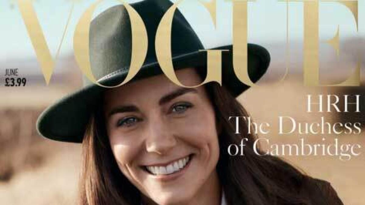 Kate Middleton appears on cover of Vogues 100th anniversary edition 