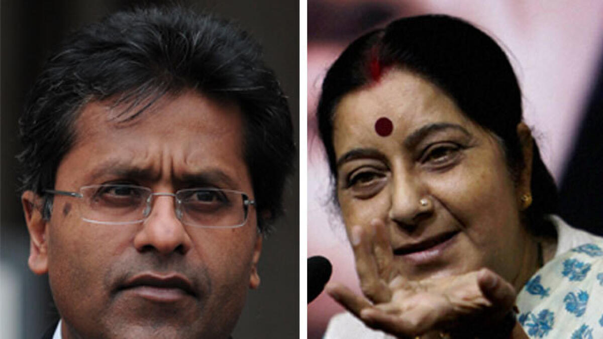 Indian minister Sushma Swaraj in hot water over helping ex-IPL chief leave India