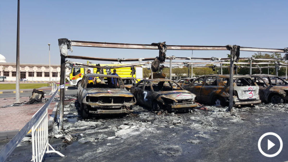 WATCH: Sharjah varsity blaze destroys 19 cars