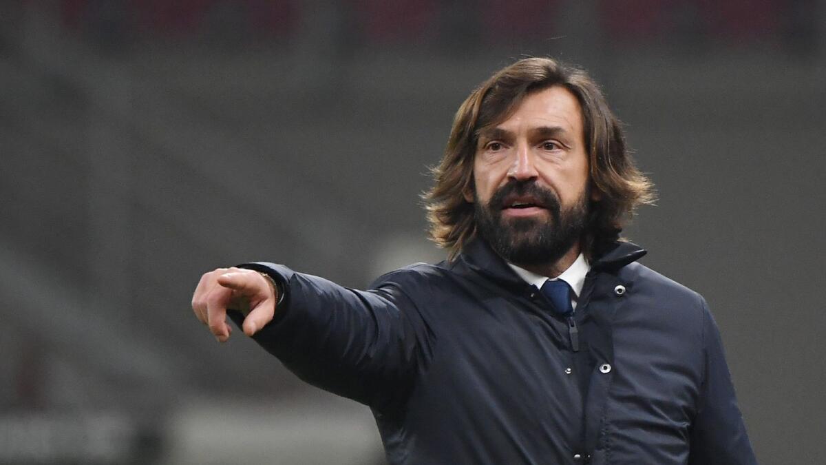 Juventus coach Andrea Pirlo is under pressure. — Reuters