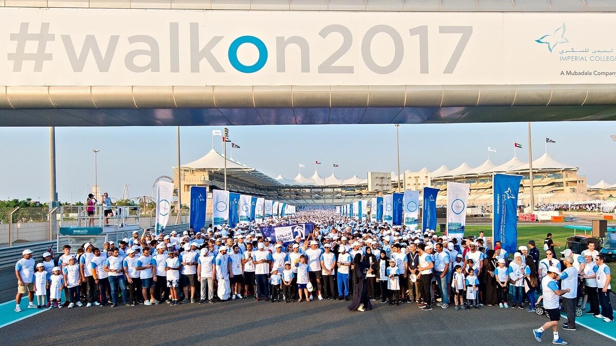  Thousands Walk On against diabetes in Abu Dhabi