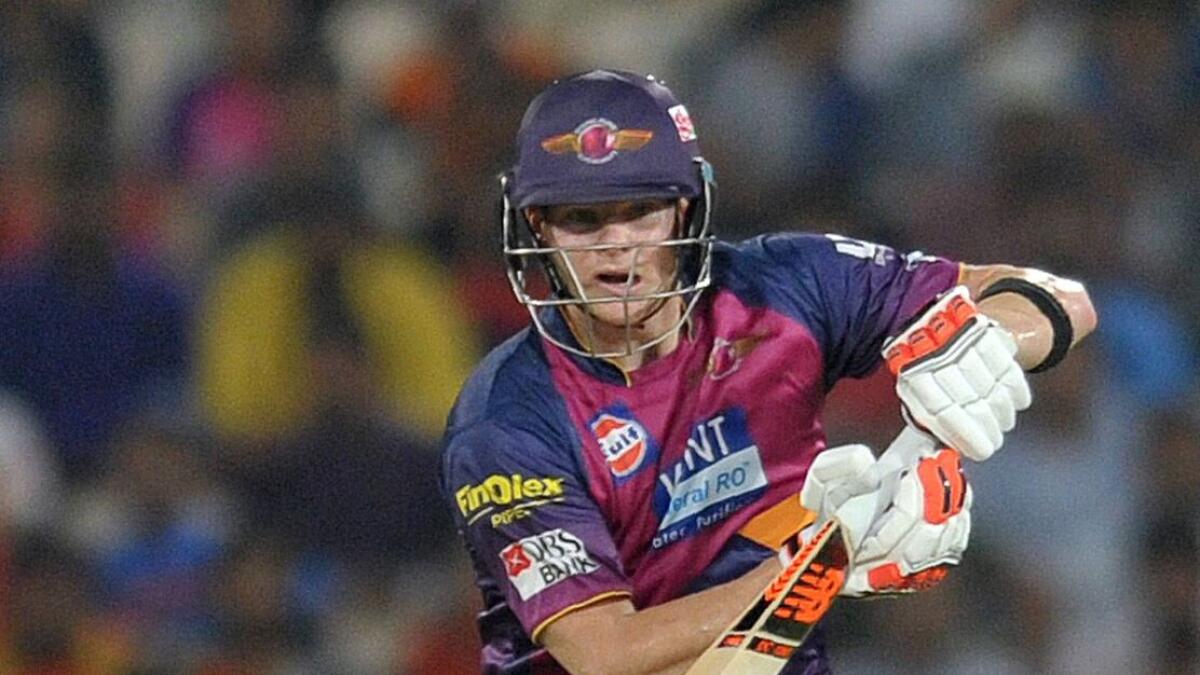 Steven Smith top-scored for Pune with an unbeaten 46. — AFP