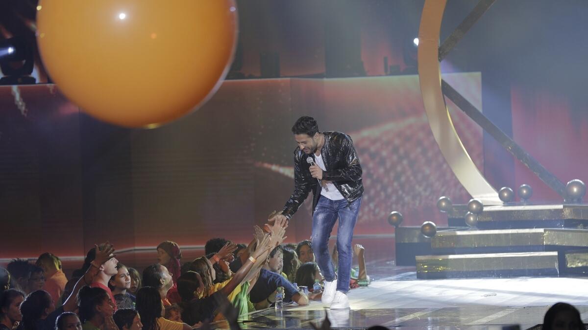 Mohamed Hamaki gave the crowd his biggest hit, Ya Sattar, Abu Dhabi Nickelodeon 
