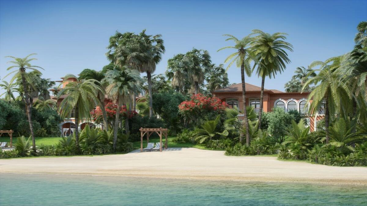 The XXII Carat includes villas titled Sapphire, Ruby and Emerald, with the Sapphire villas the most expensive to reflect their position on the beach.
