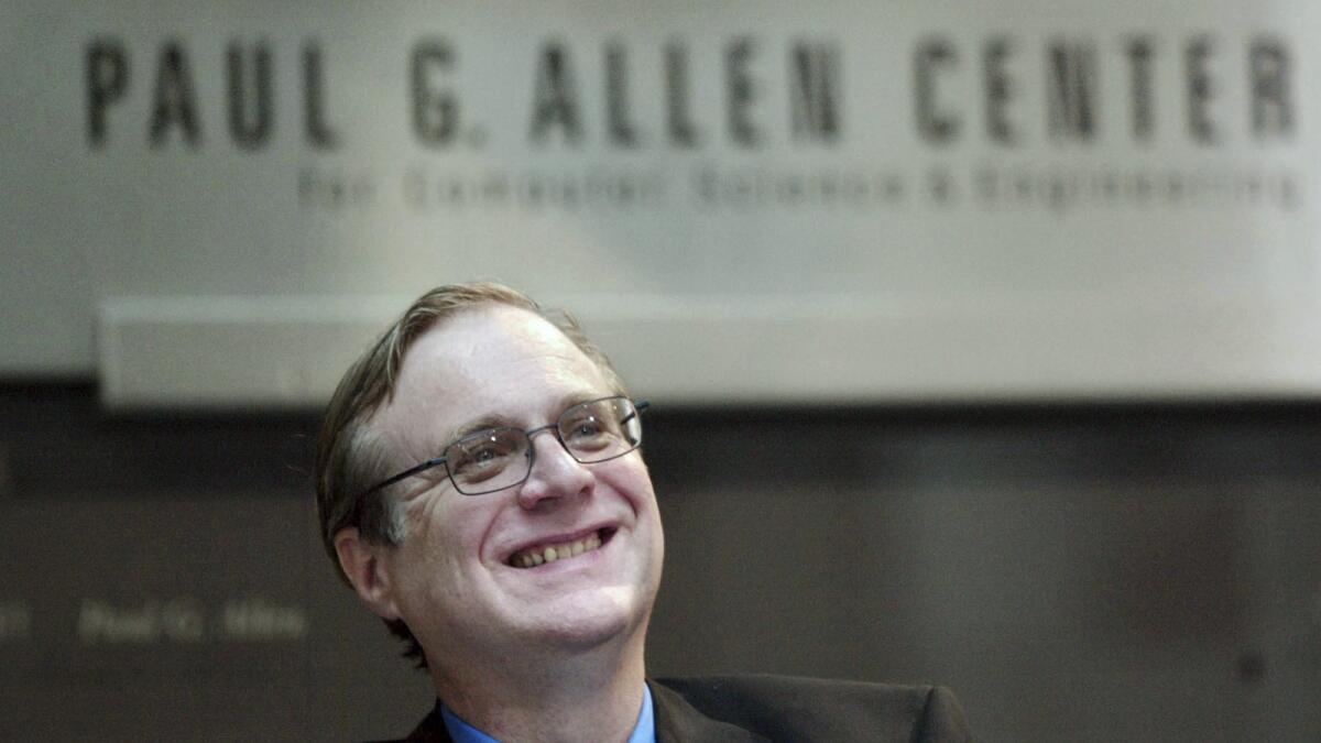 Microsoft co-founder Paul G. Allen. — AP file