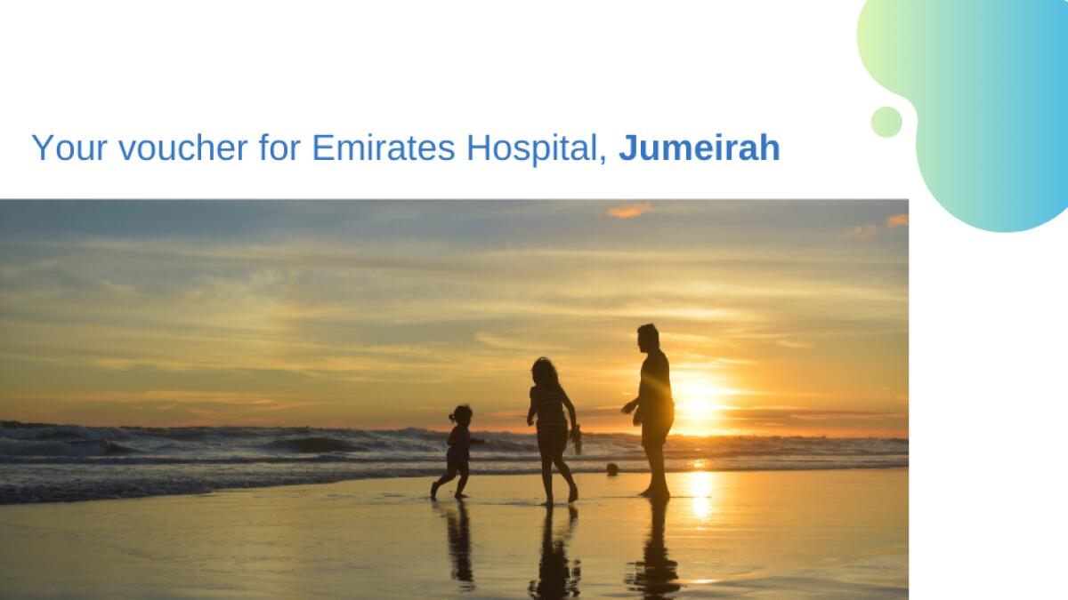 Win a complimentary health vouchers with Emirates Hospital, Jumeirah
