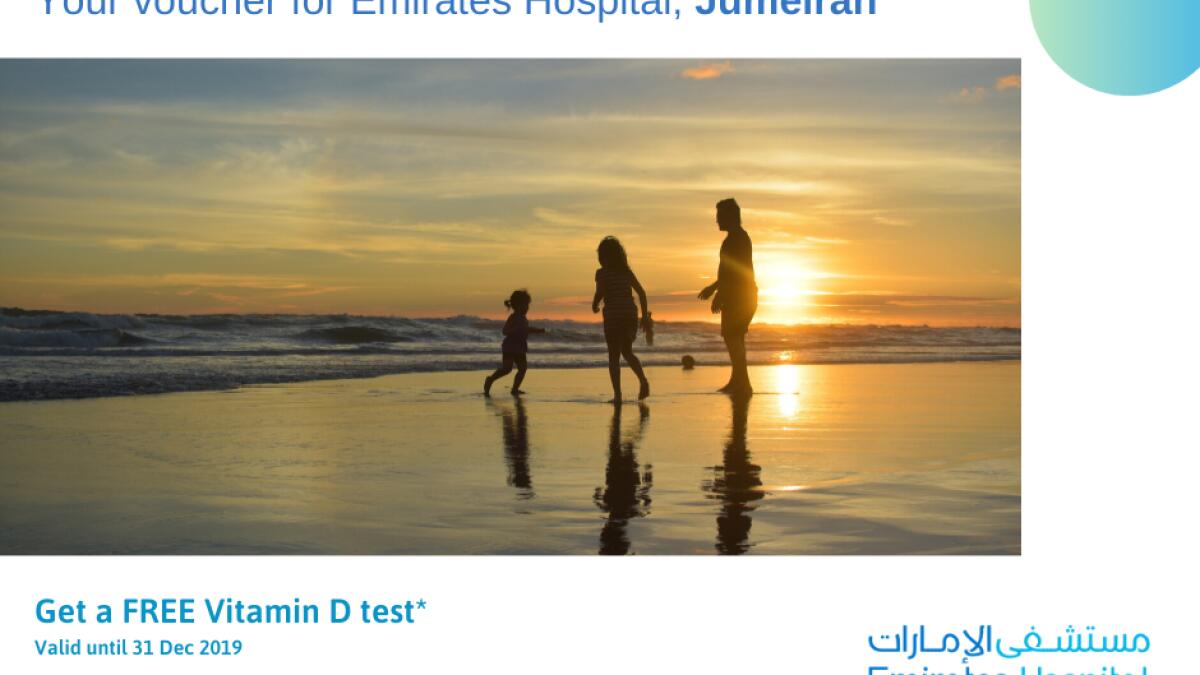 Win a complimentary health vouchers with Emirates Hospital, Jumeirah