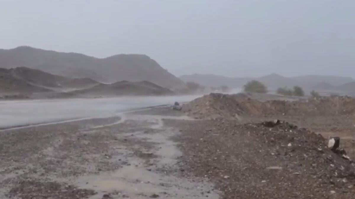 WATCH: Heavy rain lashes parts of UAE