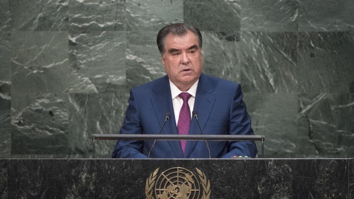 Emomali Rahmon, President of Tajikistan. Photo supplied.