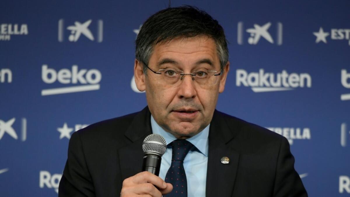 Josep Maria Bartomeu was elected Barcelona president in 2014. - AFP file