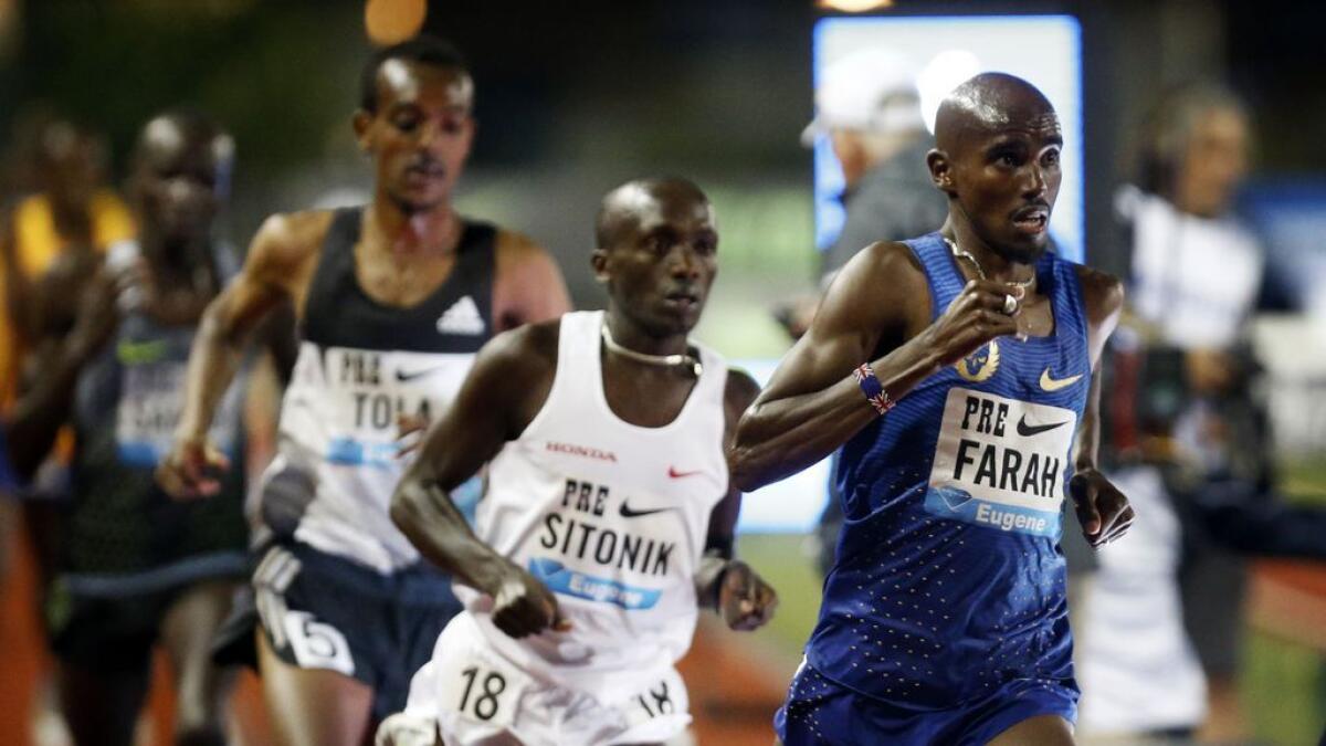 Farah finishes strong to clinch 10,000m at Prefontaine Classic