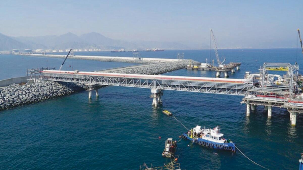 First VLCC jetty at the port of Fujairah
